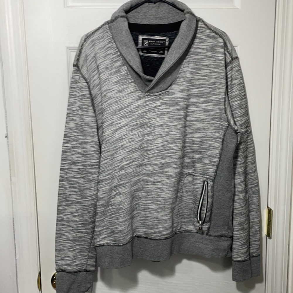 Marc Eckel Cut & Sew Gray Sweater Sweatshirt